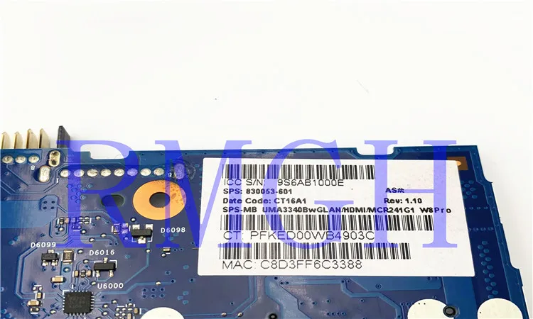 Kualitas Tinggi 830053-601 untuk HP Pavilion X360 13-AG 13Z-AG Laptop Motherboard 17885-2 L19573-601 AMD Ryzen5 2500U 8GB 100% Diuji