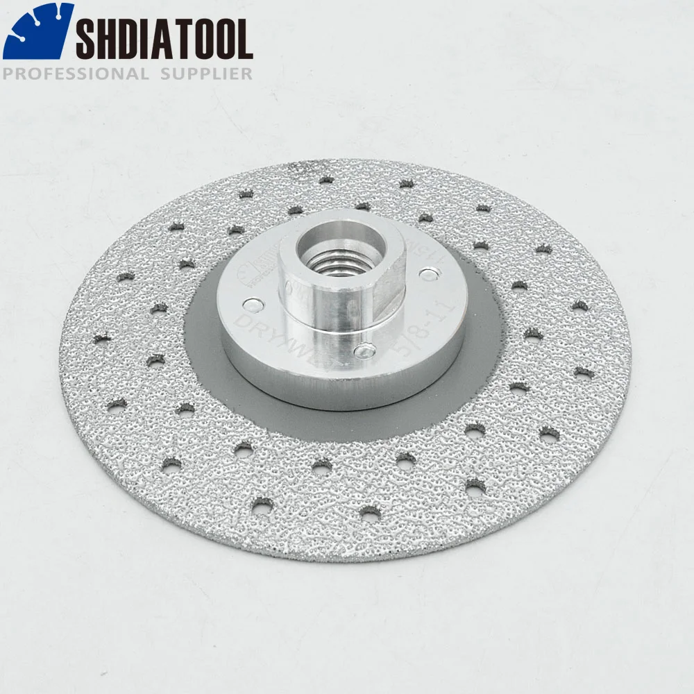 SHDIATOOL 2 قطعة قسط جودة القطر 4.5 "/115 مللي متر جهين فراغ صنع من النحاس الماس قطع و طحن القرص مع 5/8-11