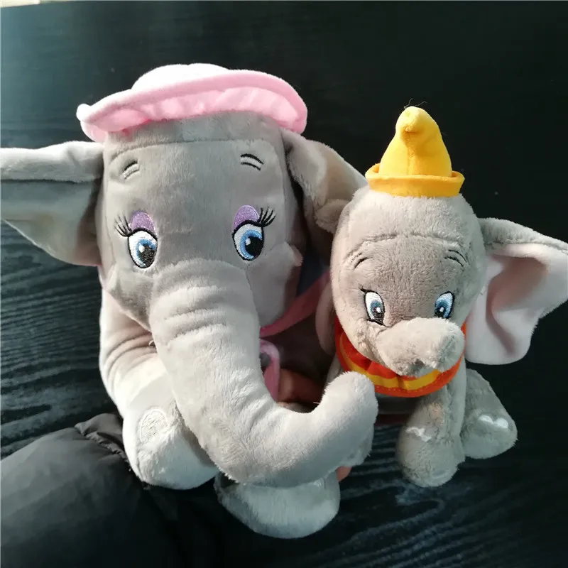 Cute Disney Dumbo and Dumbo's Mom MRS JUMBO the Elephant Stuffed Animal Plush Toy Doll Baby Kids Toys Birthday Gift High Quality