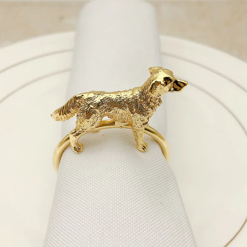 

10pcs/lot New hotel napkin ring Christmas metal napkin buckle animal napkin ring suitable for wedding decoration