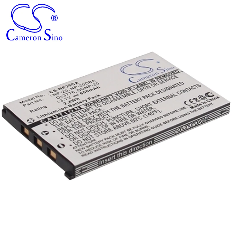 CameronSino Pin Cho Đồng Hồ Casio Exilim EX-S770SR Exilim EX-S770BE Exilim EX-S770BU Exilim EX-S3 Phù Hợp Với Đồng Hồ NP-20DBA Pin Máy Ảnh