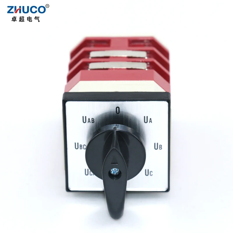 

ZHUCO LW12-16/YH5.3 16A 500V семипозиционный трехполюсный вольтметр преобразование измерения высоковольтный универсальный кулачковый переключатель