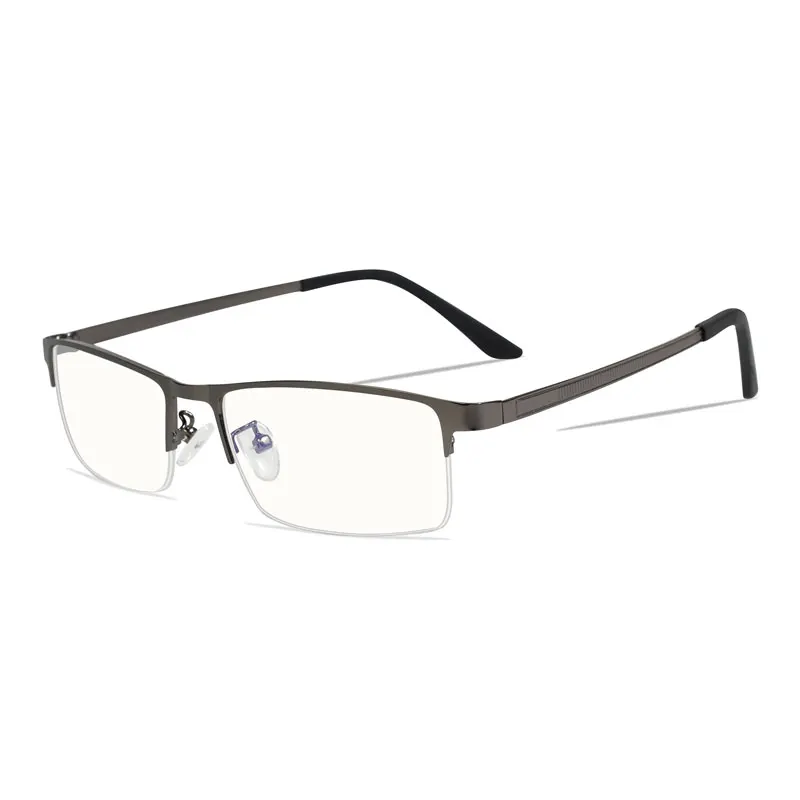 Photochromic Blue Light Blocking Glasses For Computer Men Women Anti Blue Ray UV Half Spectacle Frames