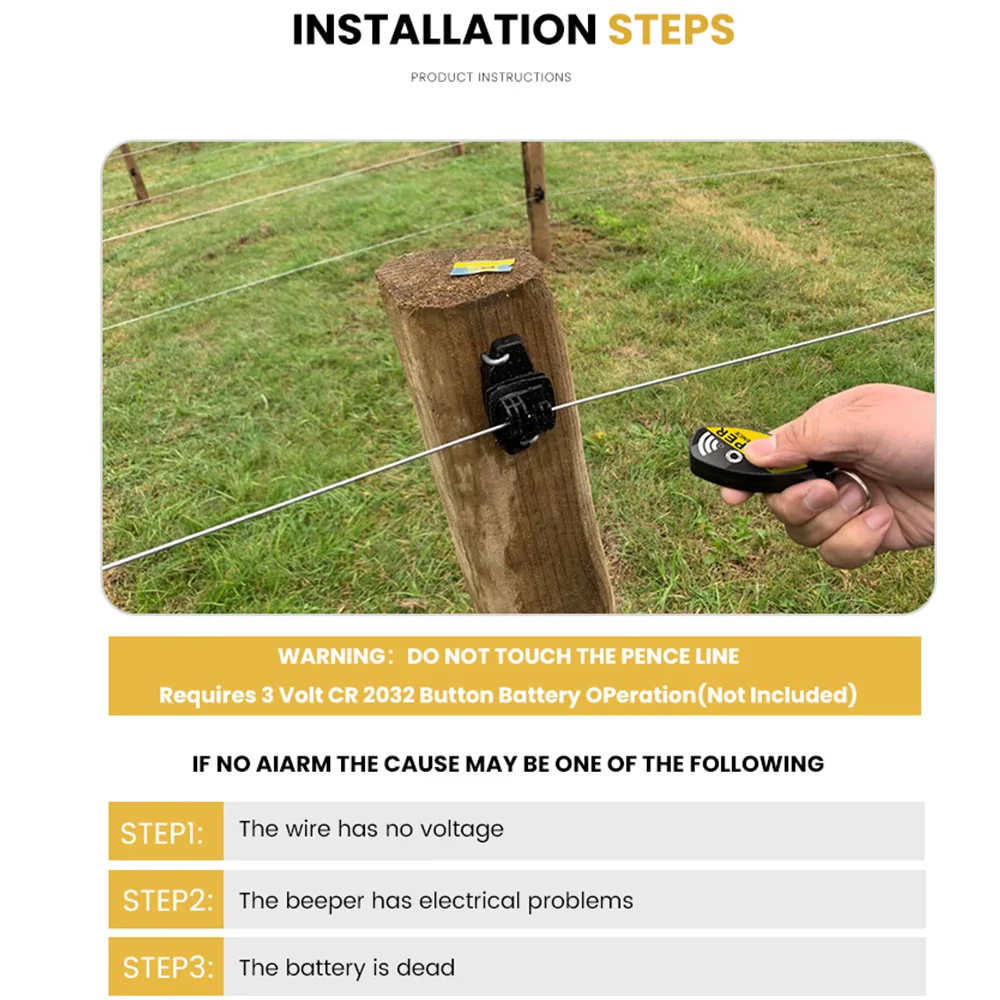Electric Fence Beeper with on-Off Button for Electric Fence