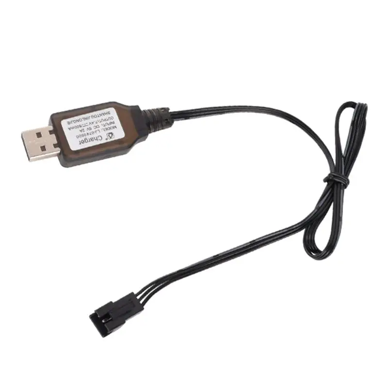 6.4v/7.4V 500mA Battery Charger cable Li-i SM-3PIN 2PIN RC Toys remote control positive portable USB