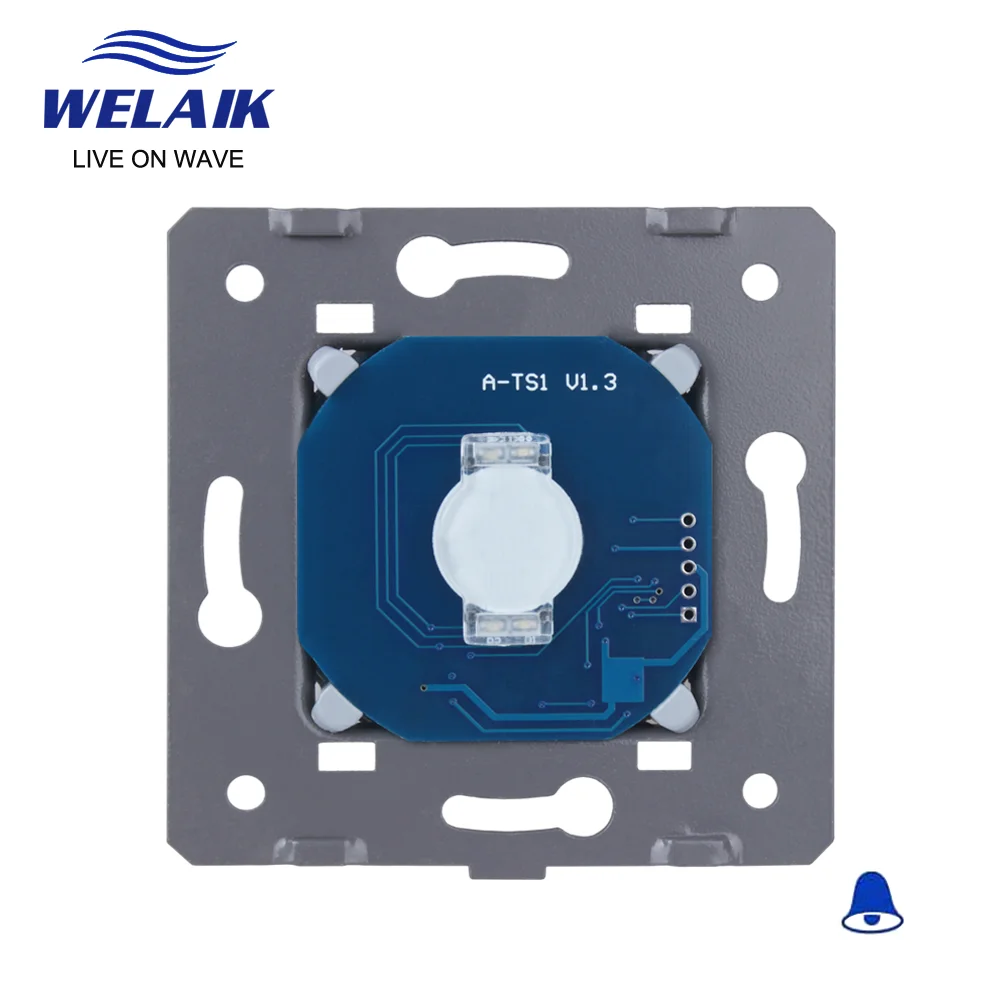 WELAIK EU 220V Single wire  Doorbell Reset Wall Touch Switch-DIY Parts 1gang 1way  A911ML