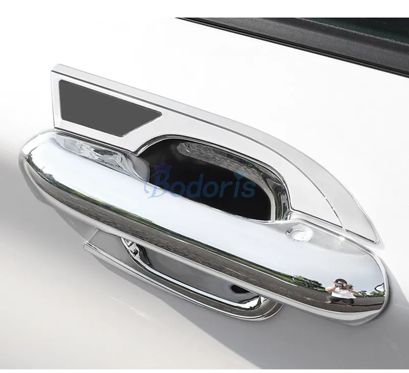 For Ford Explorer 2020 2021 Chrome Handle Cover And Bowl Strips Holder Protective Frame Panel Trim Auto Car Accessories