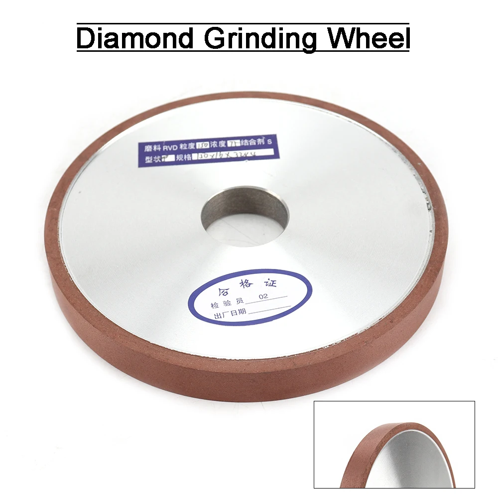 150mm 6inch parallel Diamond Grinding Wheel Grinding Circle Tungsten Steel Milling Cutter Polishing Tool Accessories Grit 80-400