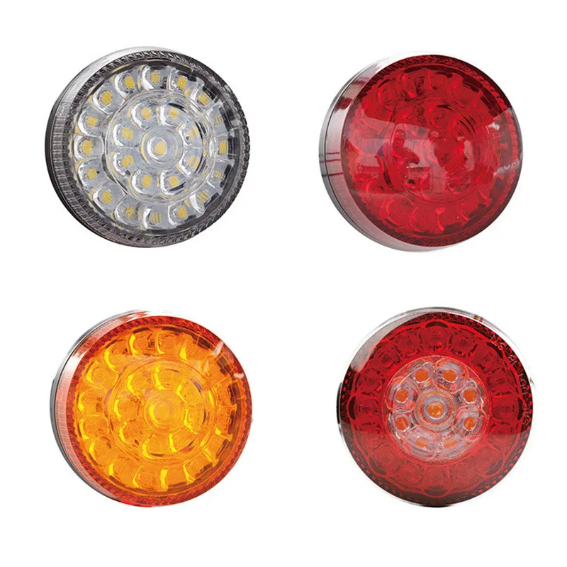 LED tail lamp round  light brake light turn signal for motorcycle electric car