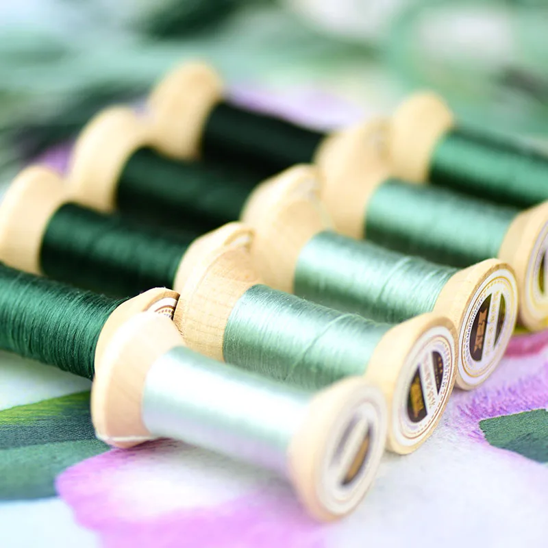 Embroidery thread/hand-embroidered thread/embroidery spool/Peppermint Green /20 meters per spool