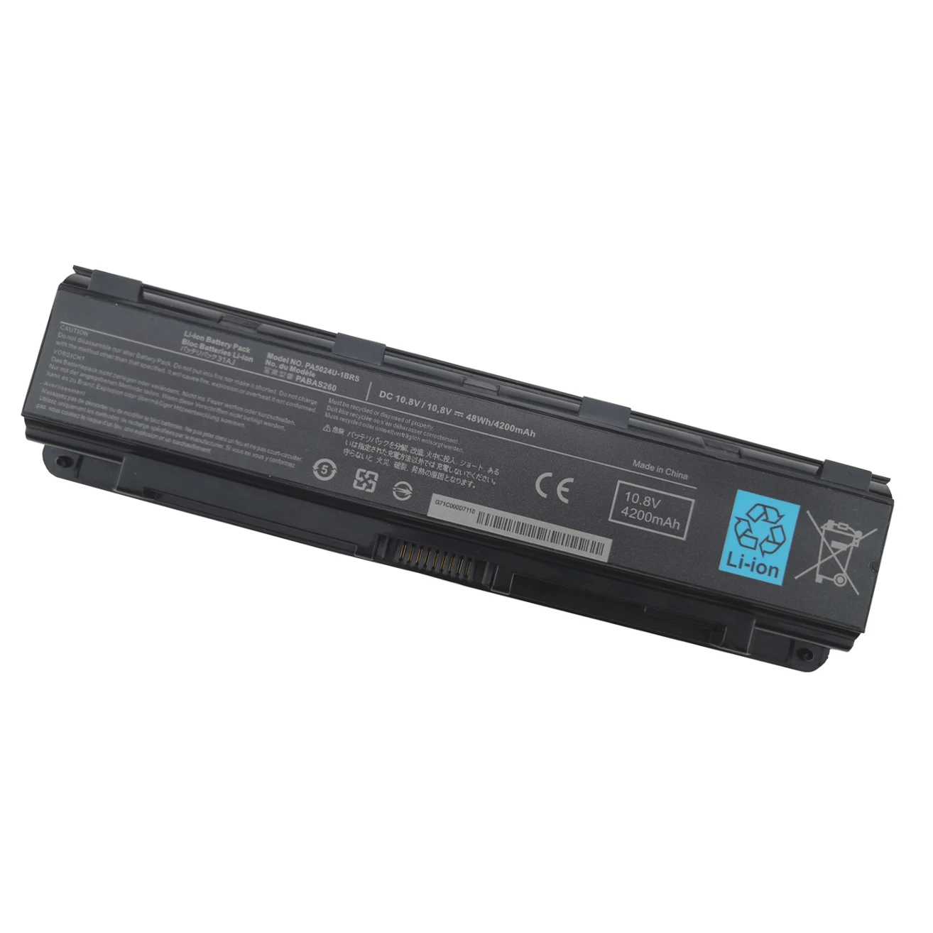 48wh 4200mAh Laptop Battery for Toshiba Satellite PA5024U-1BRS 5024 5023 C850 C855D PA5023U-1BRS PA5024 PA5023 PA5024U Notebook