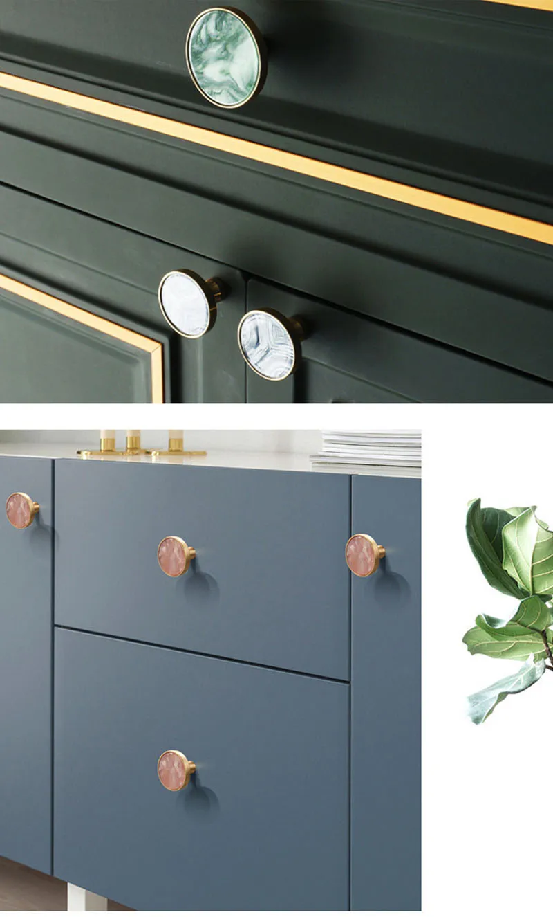 Shell Nordic Pastoral Gold Cabinet Knobs Bathroom Kitchen Hallway Clothes Wall Hangings Hooks Furniture Handles Drawer Knob