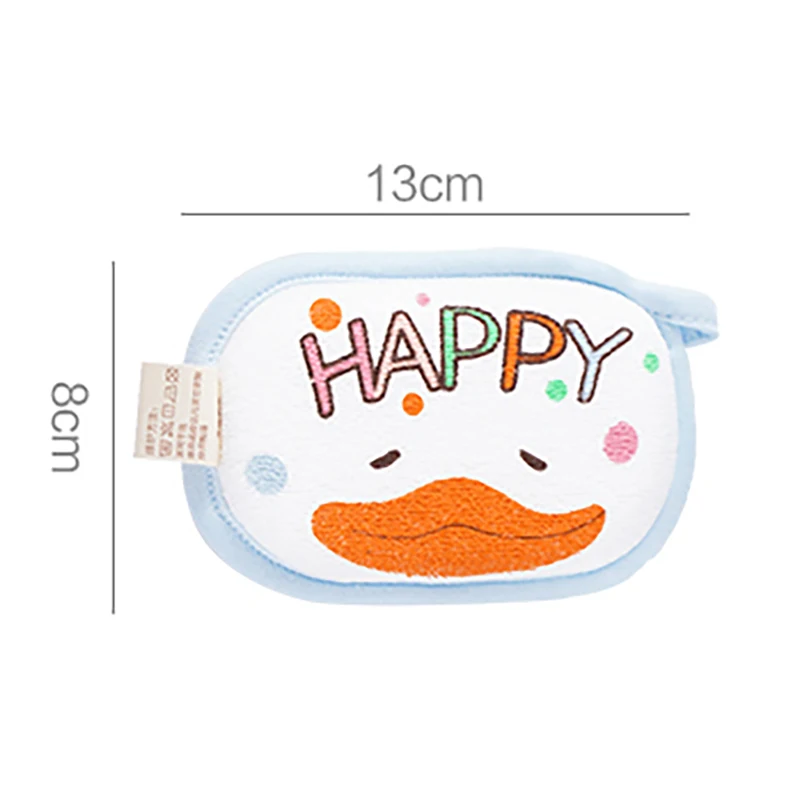 Baby Bath Sponge Towel Cartoon Body Scrubber Soft Wall-Mounted Bathroom Accessories Shower for Children Cleaning Tool Toiletries