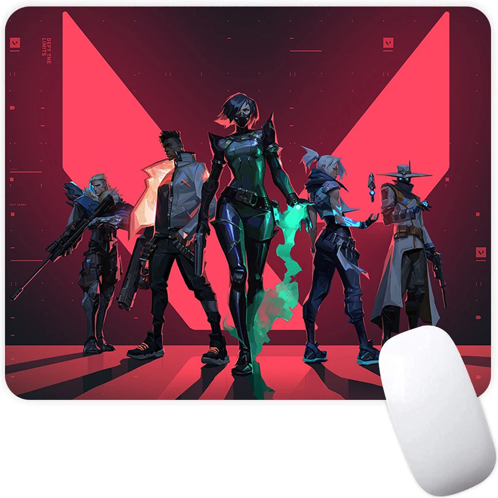 Valorant Small Gaming Mouse Pad Computer Office Mousepad PC Gamer Mouse Mat Laptop Mausepad Mouse Carpet Keyboard Mat Desk Pad