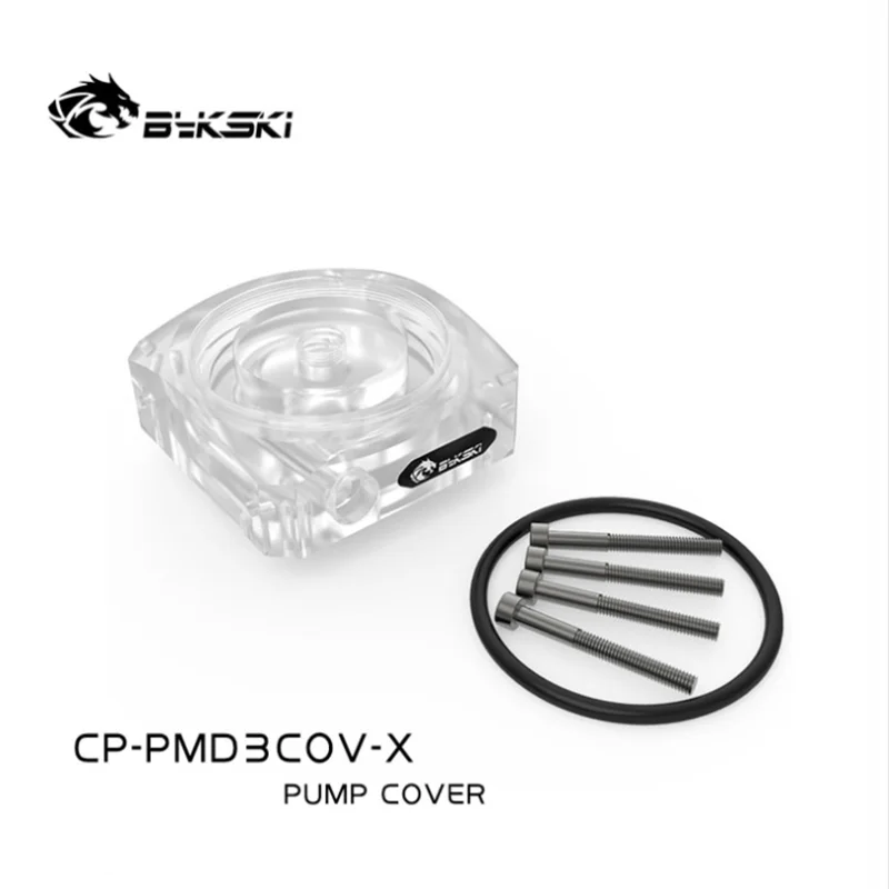 Bykski Acrylic Pump Cover Top,DDC Pump Armor CP-PMD3TOPBTM-X