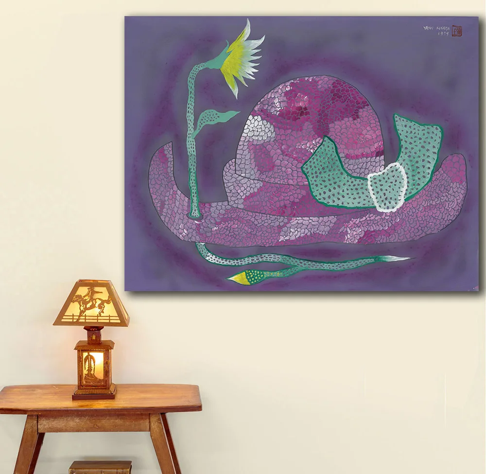 Print Oil Painting Wall painting Yayoi Kusama YELLOW FLOWER Home Decorative Wall Art Picture For Living Room painting No Frame