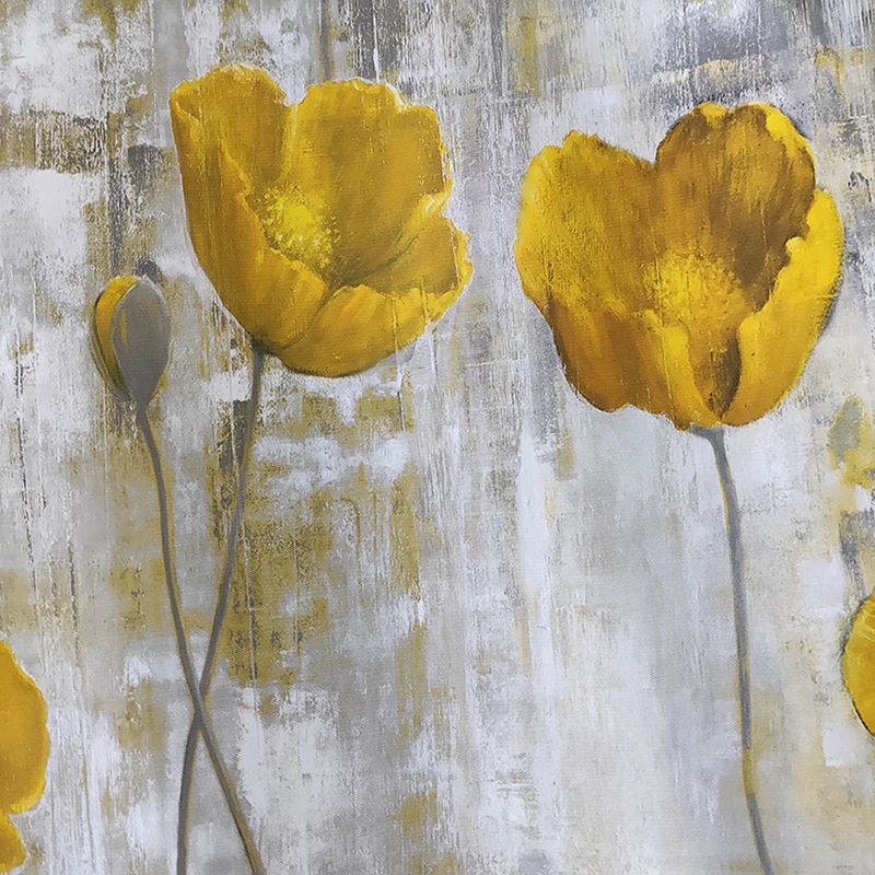 Abstract Yellow Flowers Canvas Painting Wall Art for Living Room Decor Nordic Style Modern Home Decorative Picture Posters