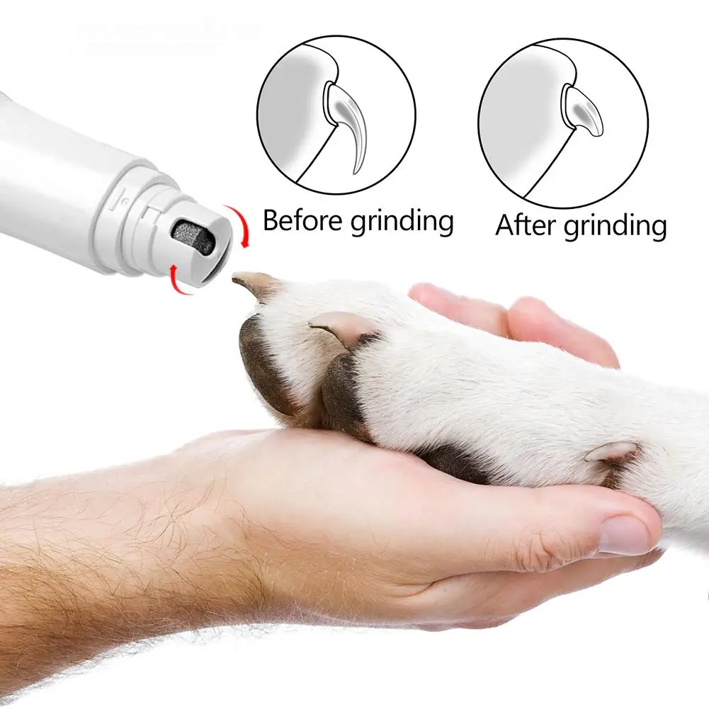 Electric Pet Nail Grinder Pet Nail Claw Cutter Dog Grooming Trimmer Cat Pet Claw Nail Clipper Supplies