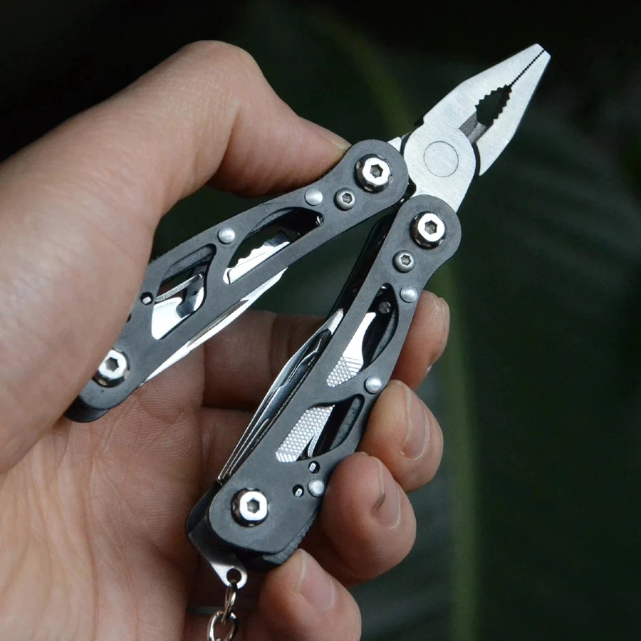 

Portable Pocket Multitool 420 Stainless Steel Multitool Pliers Knife Screwdriver for Outdoor Survival Camping Hunting and Hiking