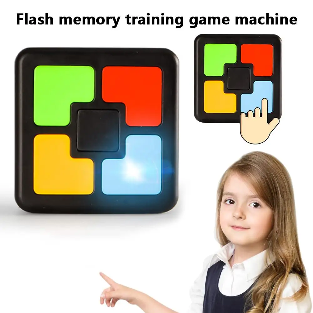 Kid's Educational Game Machine Toys Innovative Interactive Game Flash Memory Training One-hand Console Puzzle Brain Game