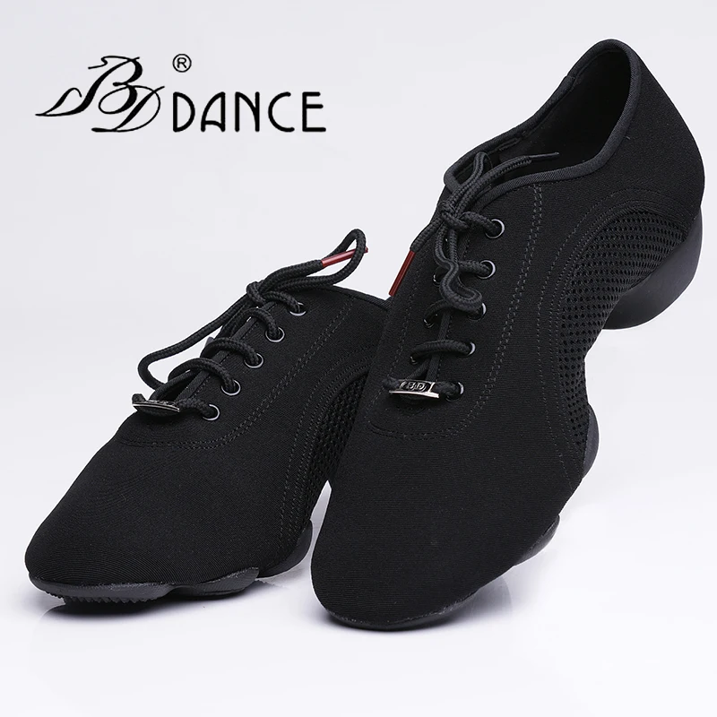 TOP BDDANCE Latin Dance Shoes  WOMEN SHOE Jazz Modern Oxford Cloth Non-slip Rubber Sole BD JW-1 Sweat Durable Clearance FREE BAG