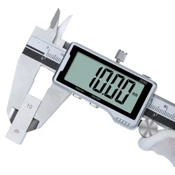 Electronic Digital Caliper HD Full Screen Full Metal 0-150/200/300mm Stainless Steel Vernier Caliper Precise Measurement Tool