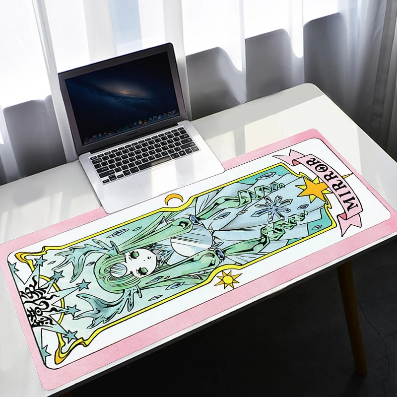 

Tarot Card Mausepad Japan Cardcaptor Sakura Large Size Gaming Mouse Pad Perfect Locking Edge XL Rubber Gaming Keyboard Mousepad