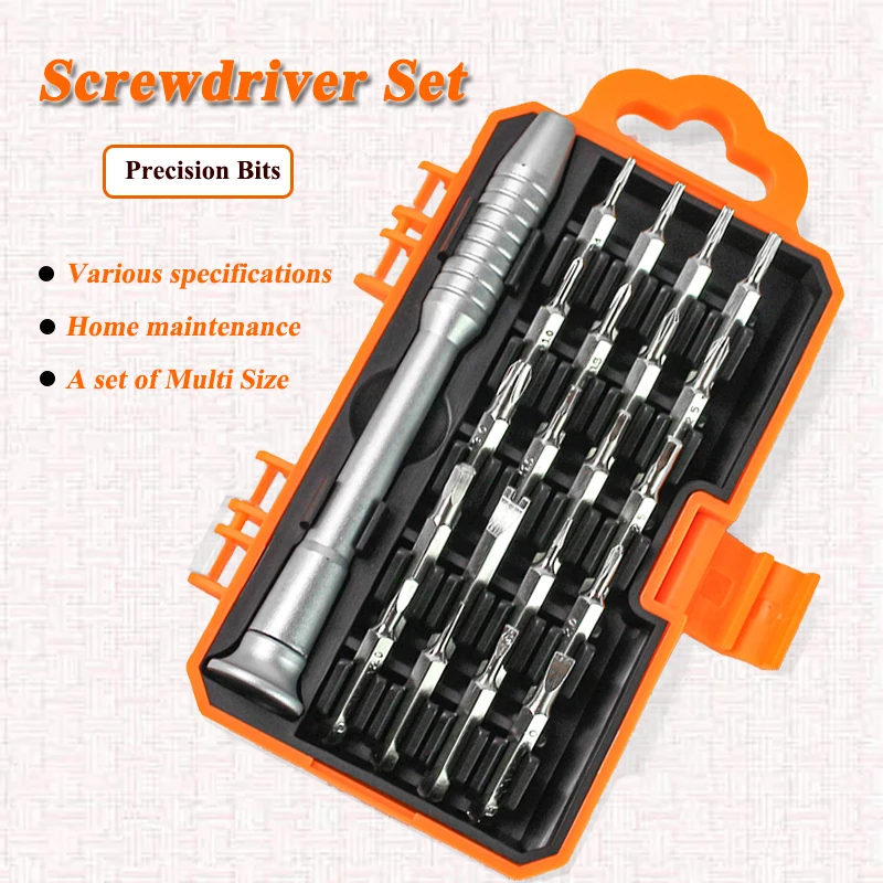 

21/31 in 1 Screwdriver Set of Screw Driver Bit Set Mobile Phone Repair Device Multi-function Precision Hand Tools Torx Hex