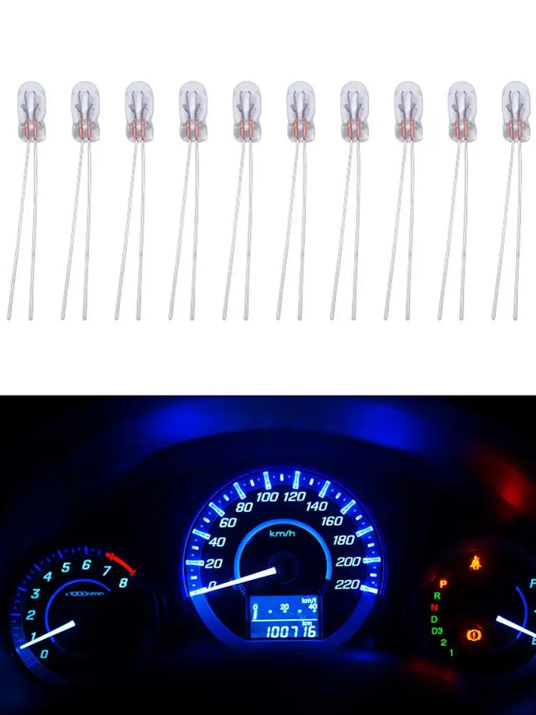 10 pcs Automobile Instrument Light T3 Light Bulb Automotive electronic parts Car Gear indicator