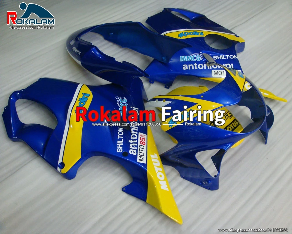

Covers Kit For Honda CBR 600 F4 2000 CBR 600 F 4 1999 CBR 600 99 00 Motorbike Yellow Blue Fairing Kits (Injection Molding)