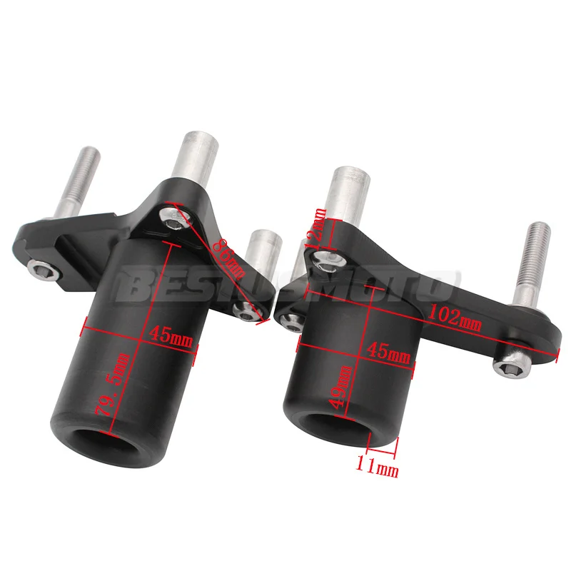 Deslizadores de marco sin corte para motocicleta, protección contra caídas y choques para Suzuki GSXR600, GSXR750, GSX-R, GSXR 600, 750, 2011, 2023-2012, 2013, 2014