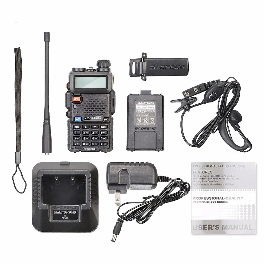 4PCS Baofeng UV-5R Walkie Talkie 136-174&400-520MHz UV5R 5W FM Transceiver UV Two Way Radio