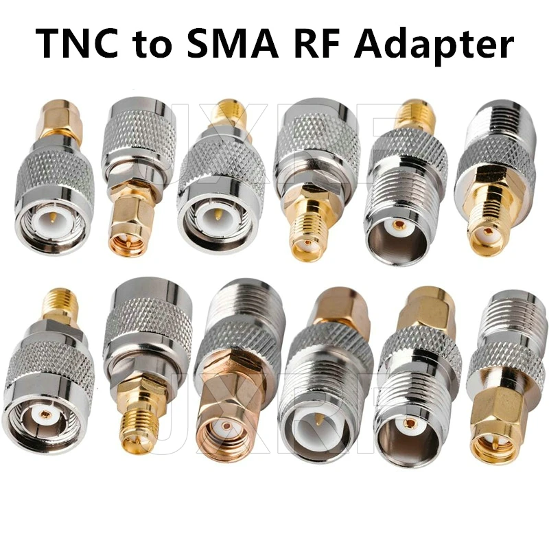 Złącze JXRF 2szt RF koncentryczny adapter koncentryczny TNC męski żeński Jack do SMA męski wtyk prosty RP TNC złącze do RP SMA złącze