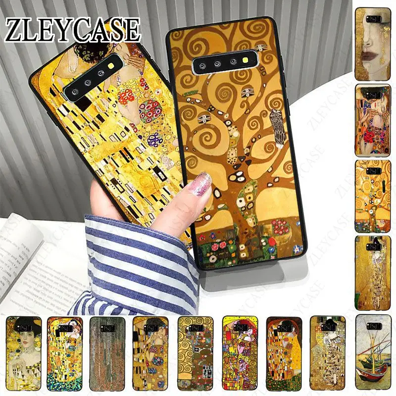 the kiss Gustav Klimt Painting Phone Cover For Samsung Galaxy S24ULTRA S23ULTRA S21FE S24PLUS S22+ S20PLUS s20ULTRA S20FE cases