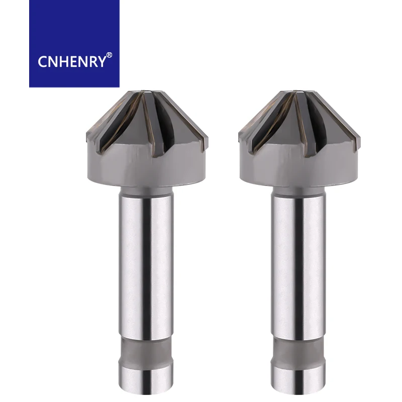 Straight Shank YG8 Alloy Chamfering Cutter 90 Degrees Chamfer End Mill Cutter Chamfering Countersink Drill Bit