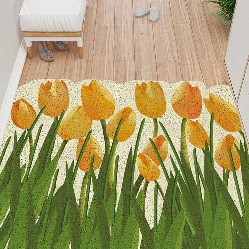 

PVC Silk Loop Doormat Bathroom Mat Kitchen Mat Non-slip Freely Cuttable Custom Mats Carpet Household Decoration Entrance Doormat