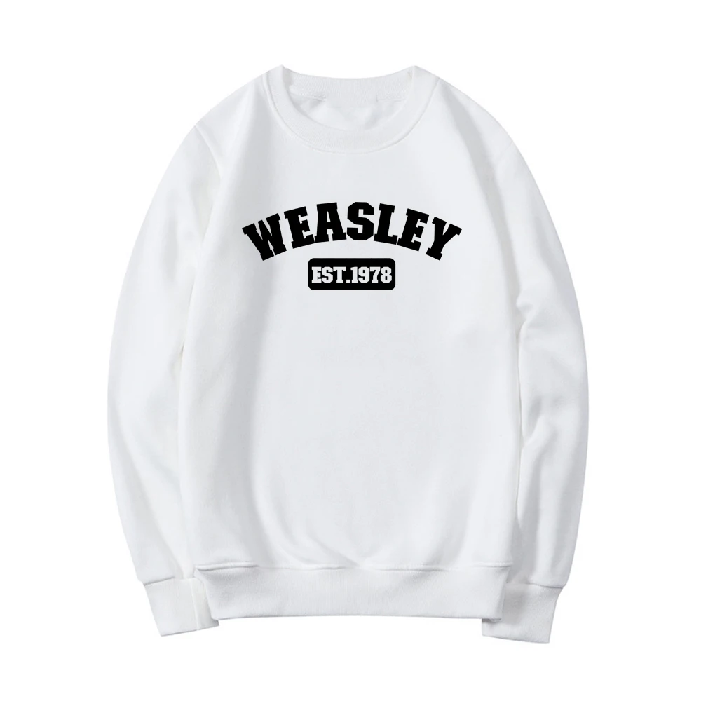 Weasley Est 1978 Sweatshirt Weasley Twins Shirt HP Inspired Sweatshirt Unisex Graphic Hoodies Long Sleeve Women Pullovers Tops