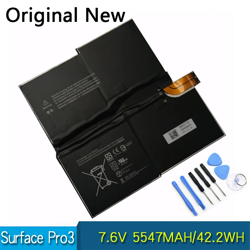 Bateria original para microsft surface pro 3 1631 embutida, produto novo