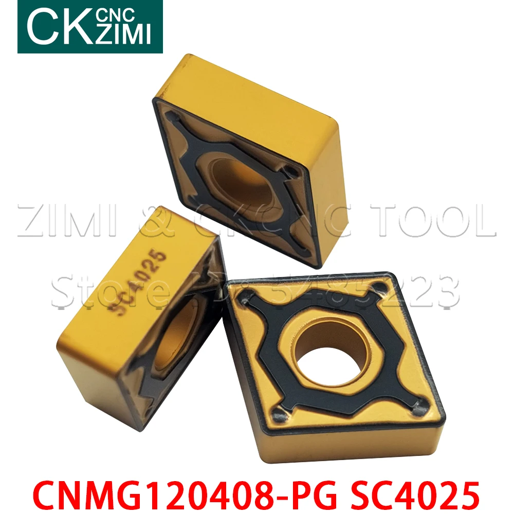 إدراج CNMG120408-PG SC4025 كربيد إدراج فهرسة الخشب تحول CNC أدوات إدراج قطع شفرات أداة CNMG 120408 للصلب