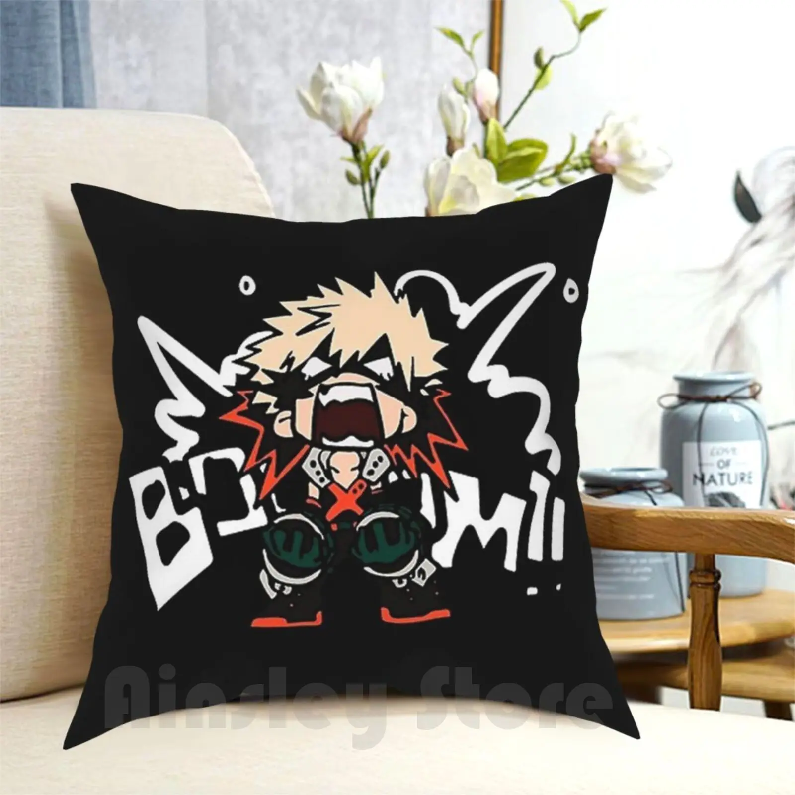 Boom!!! Pillow Case Printed Home Soft Throw Pillow Abang Boku No Hero Academia Bnha Mha Katsuki Bakugo Bakugo Bakugou