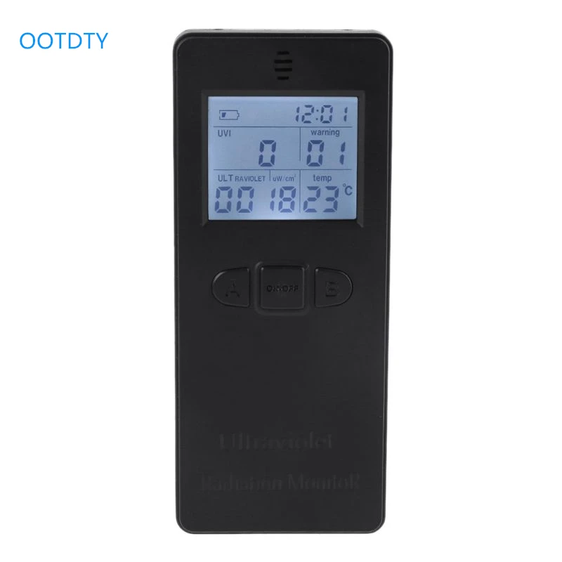 

Digital UV Radiometer Ultraviolet Radiation Detector UVI Meter Dosimeter Tester Counter With Temperature display