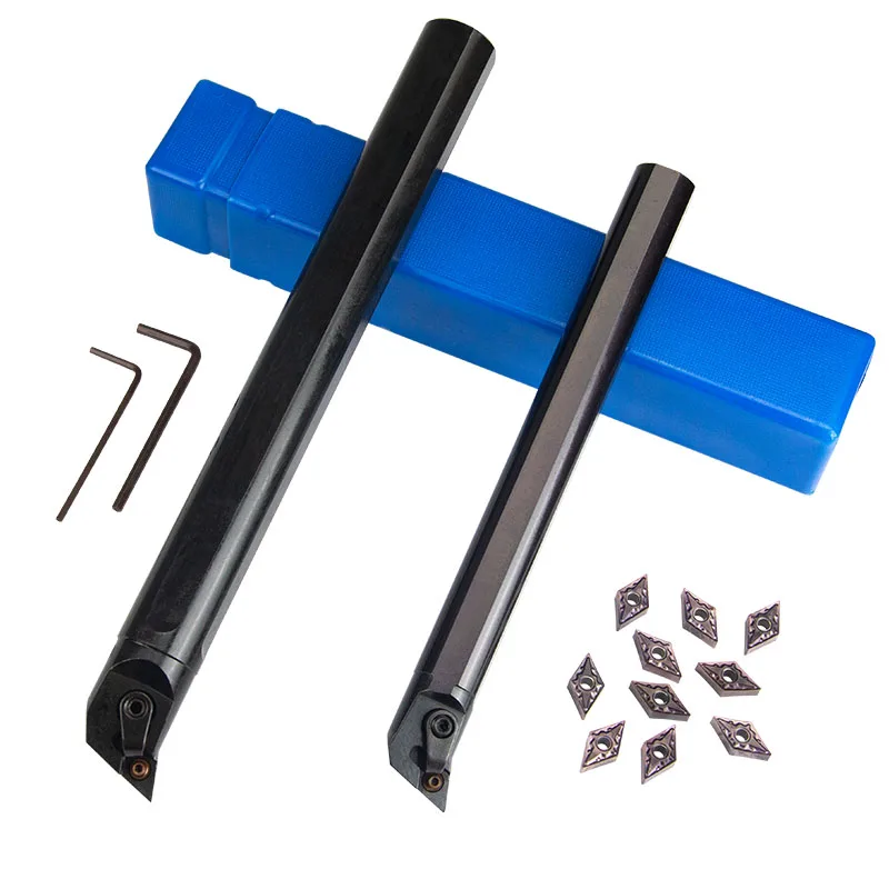 1PC S20R-MDQNR11 S32T-MDQNR15 S40T-MDQNR15 Internal Turning Tool Holder DNMG Carbide Inserts Lathe Bar CNC Cutting Tools Set