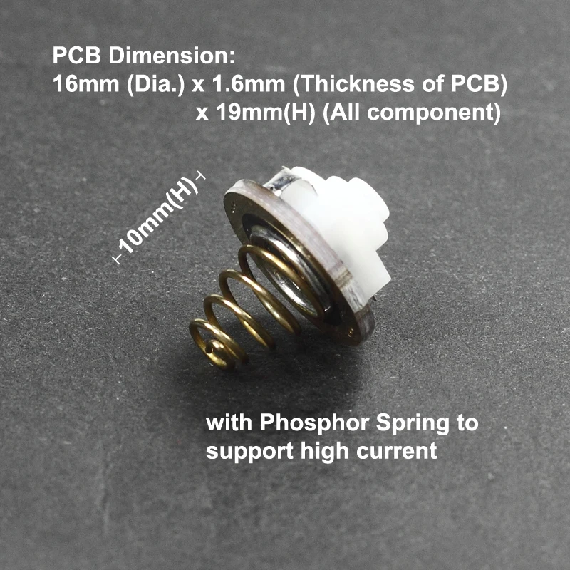 KDLITKER 16mm modulo interruttore Clicky inverso per C8.2 E6