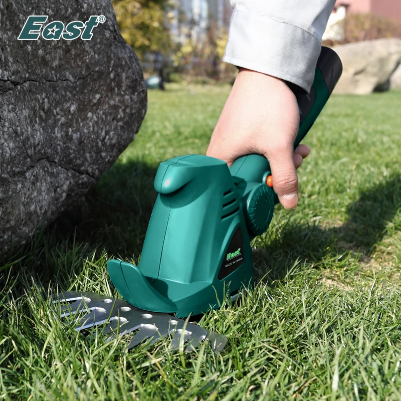 East Garden-أداة كهربائية لقص العشب اللاسلكي ، 10.8 فولت ، ليثيوم أيون ، أداة تنقية بدون مقبض ، جزازة العشب الصغيرة ، مصنع ET1007B