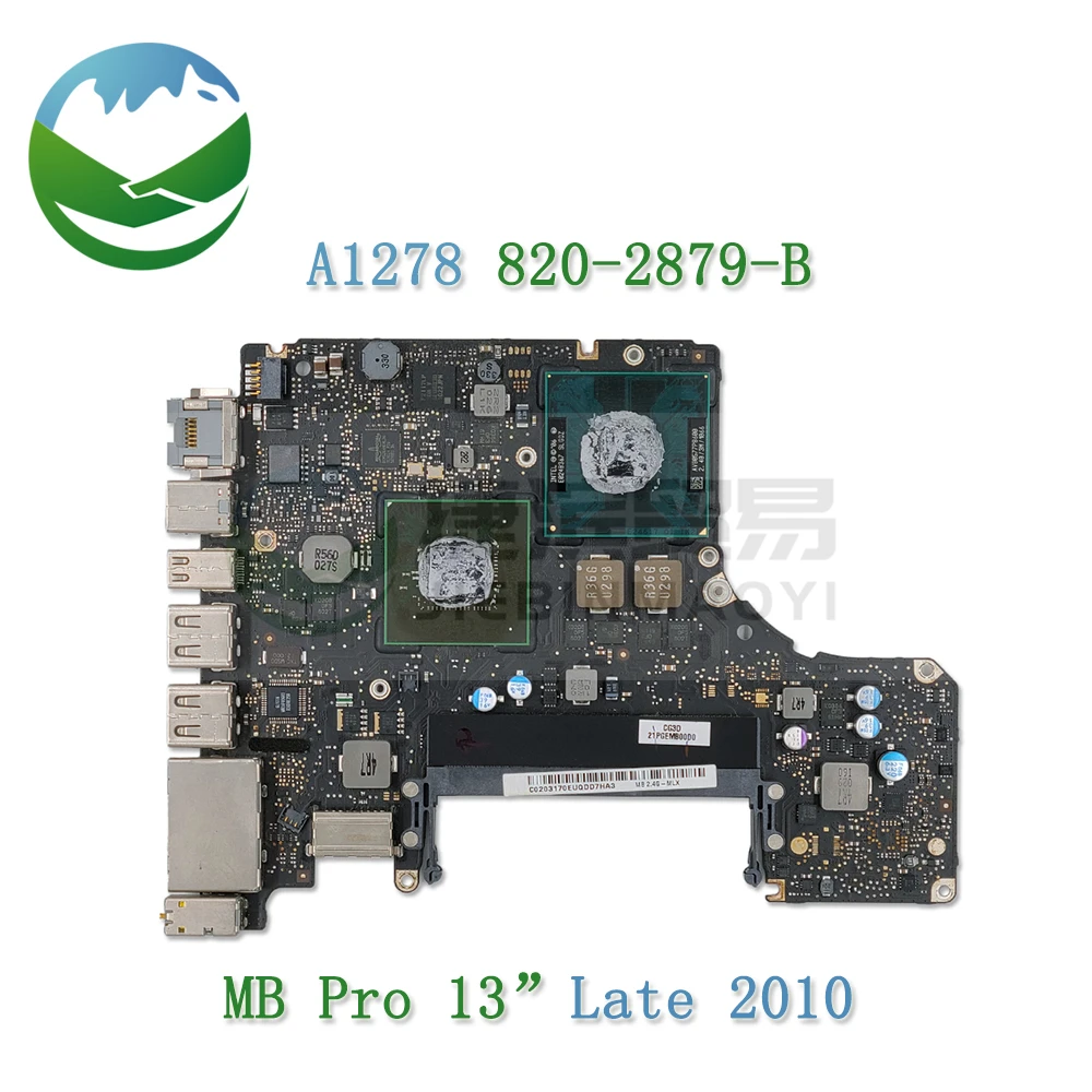 

A1278 Motherboard for MacBook Pro 13.3" P8600 2.4GHz P8800 2.66GHz EMC 2351 MC374 MC375 A1278 Logic Board 820-2879-B 2010 Year