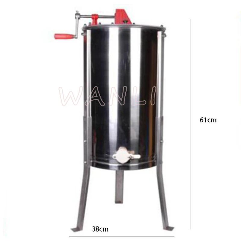 

304 Stainless Steel manual Two-Frame honey Shaker Honeycomb With a Stand, Honey, Two Boxes, Honey Extractor Beekeeping Equipment