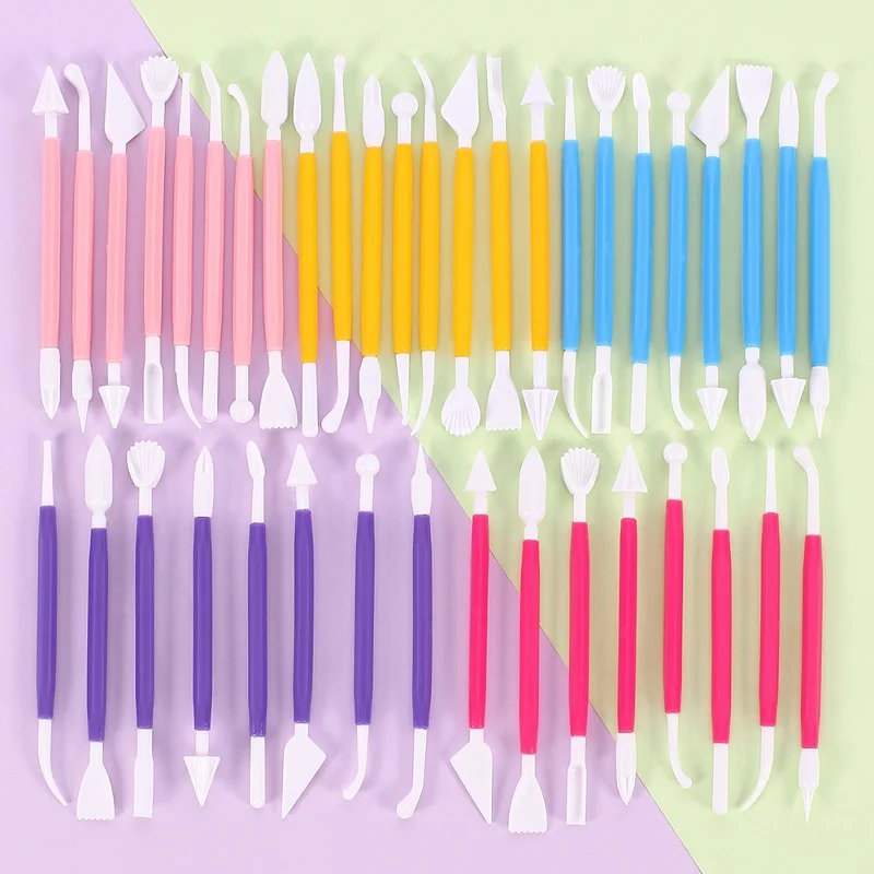 8-9Pcs/Set Plastic Clay Tools Handmade Carving Kit DIY Pottery Ceramics Quality Art Manual New Professional Environment-friendly