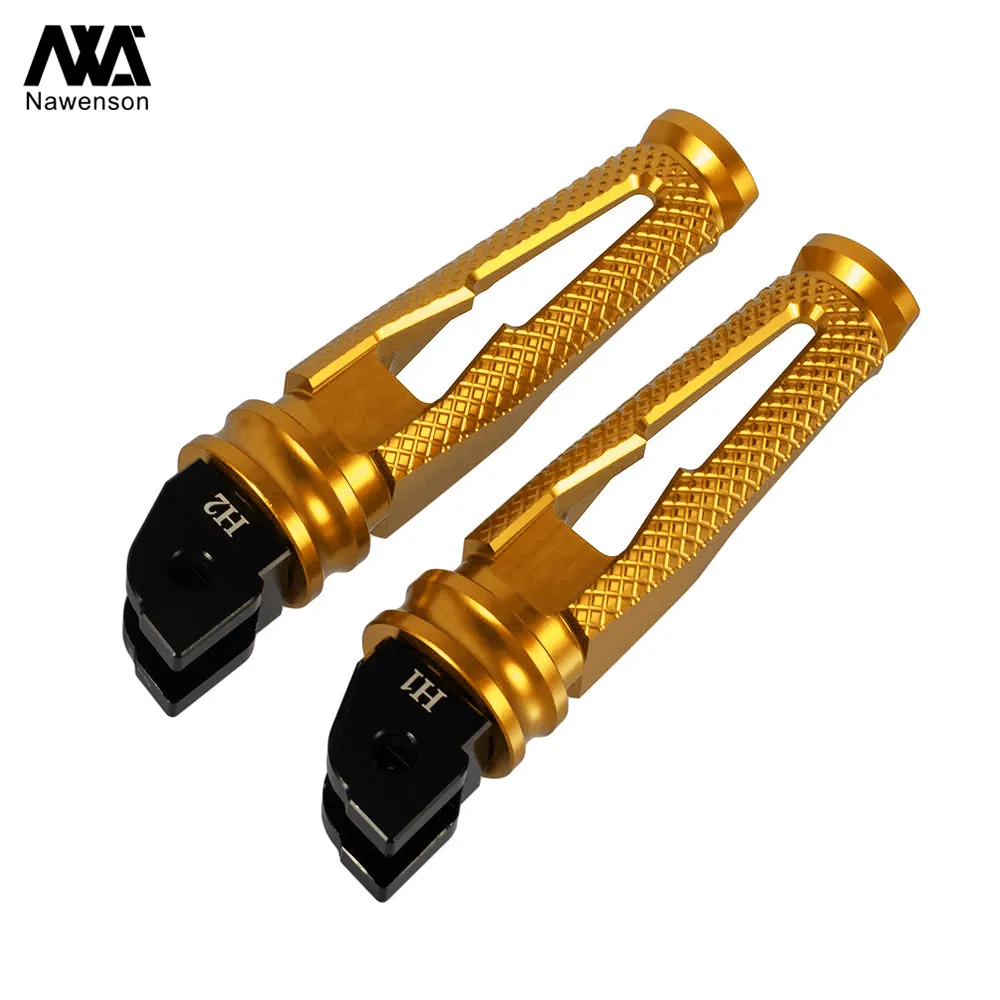 Rider Footpegs Aluminum Rear Passenger Footrest Pedals for Ducati Panigale 899/959/1199/1299/V2 for Streetfighter V4/S 2020-2021