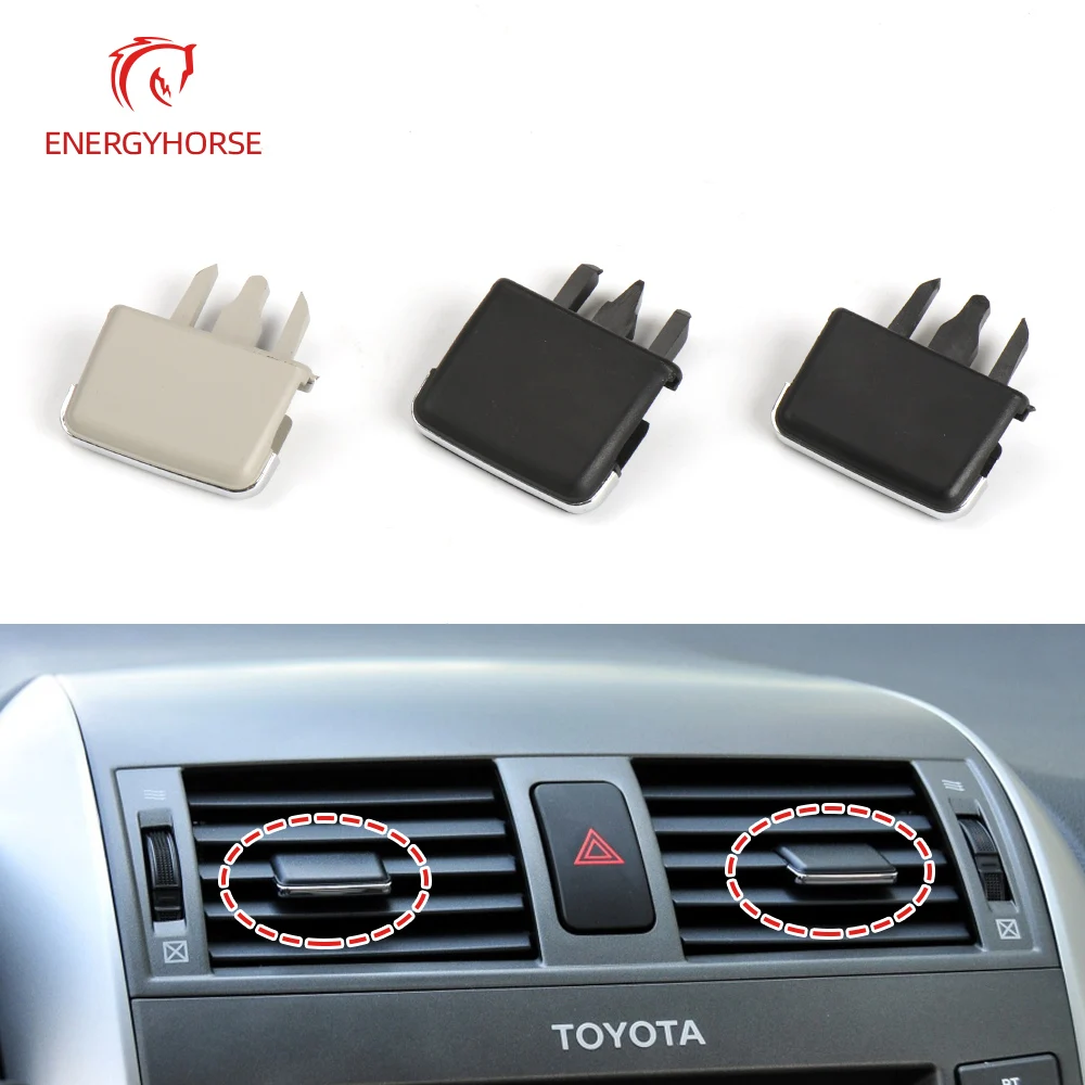 4pcs Car Vehicle Air Vent Clip Plastics Conditioning Vent Louvre Blade Adjust Slice Clip For Toyota For Corolla Car Vehicle Part