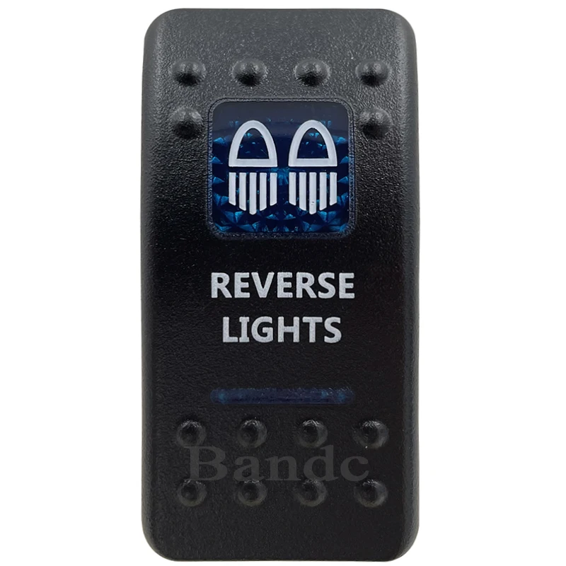 Cover Cap Only！Car Boat RV REVERSE LIGHTS Rocker Switch Cover Cap Blue Window Labeled  Control Cap Accessories